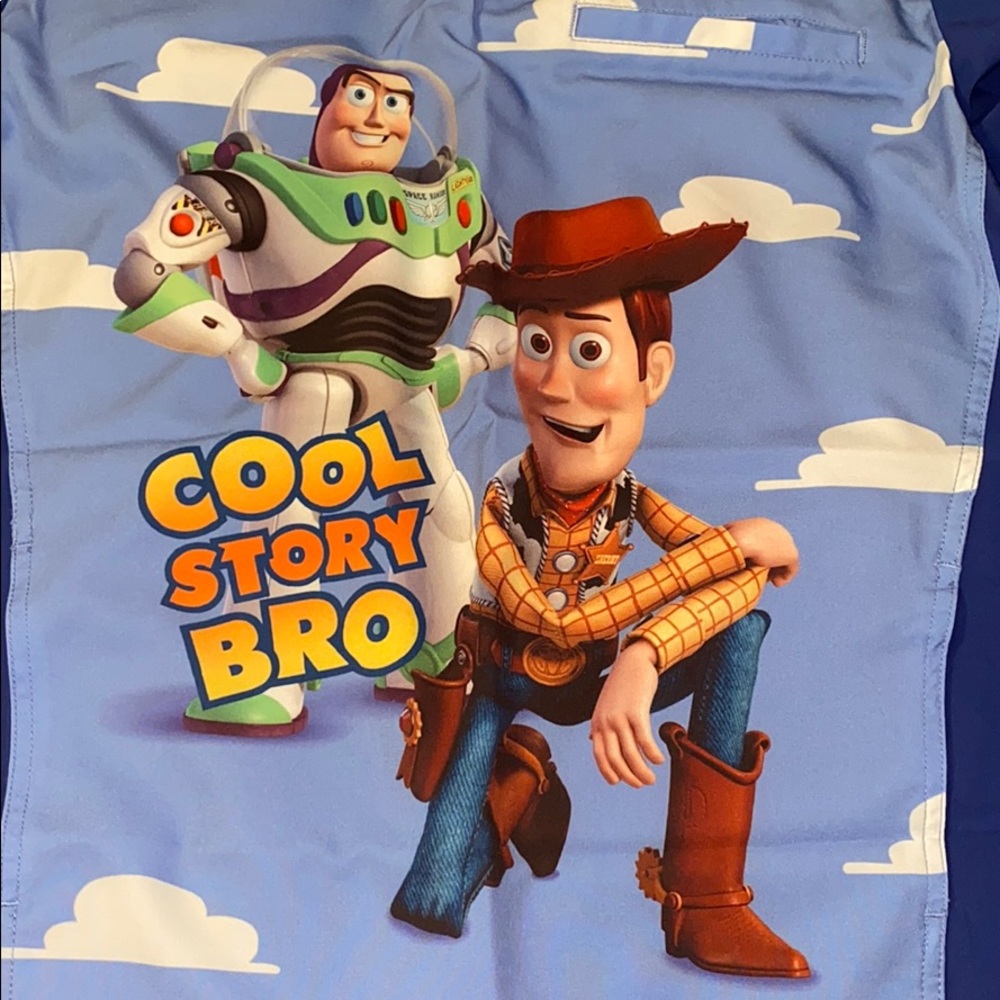 Disney toy story scrub top